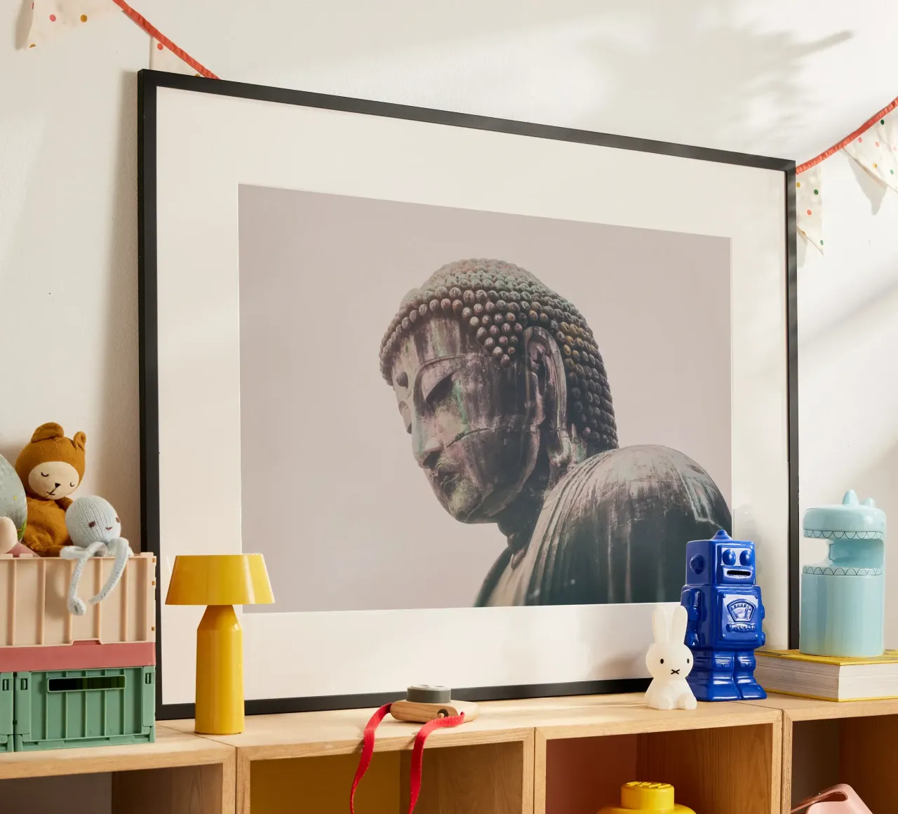 Grande Buddha 2 poster con telaio in plastica da thetraveller