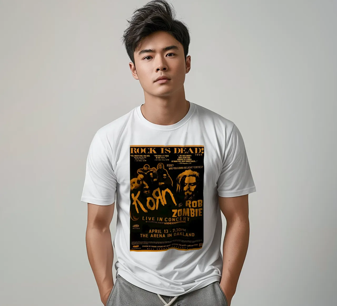 KORN Rob Zombie Poster t-shirt by DGUnder