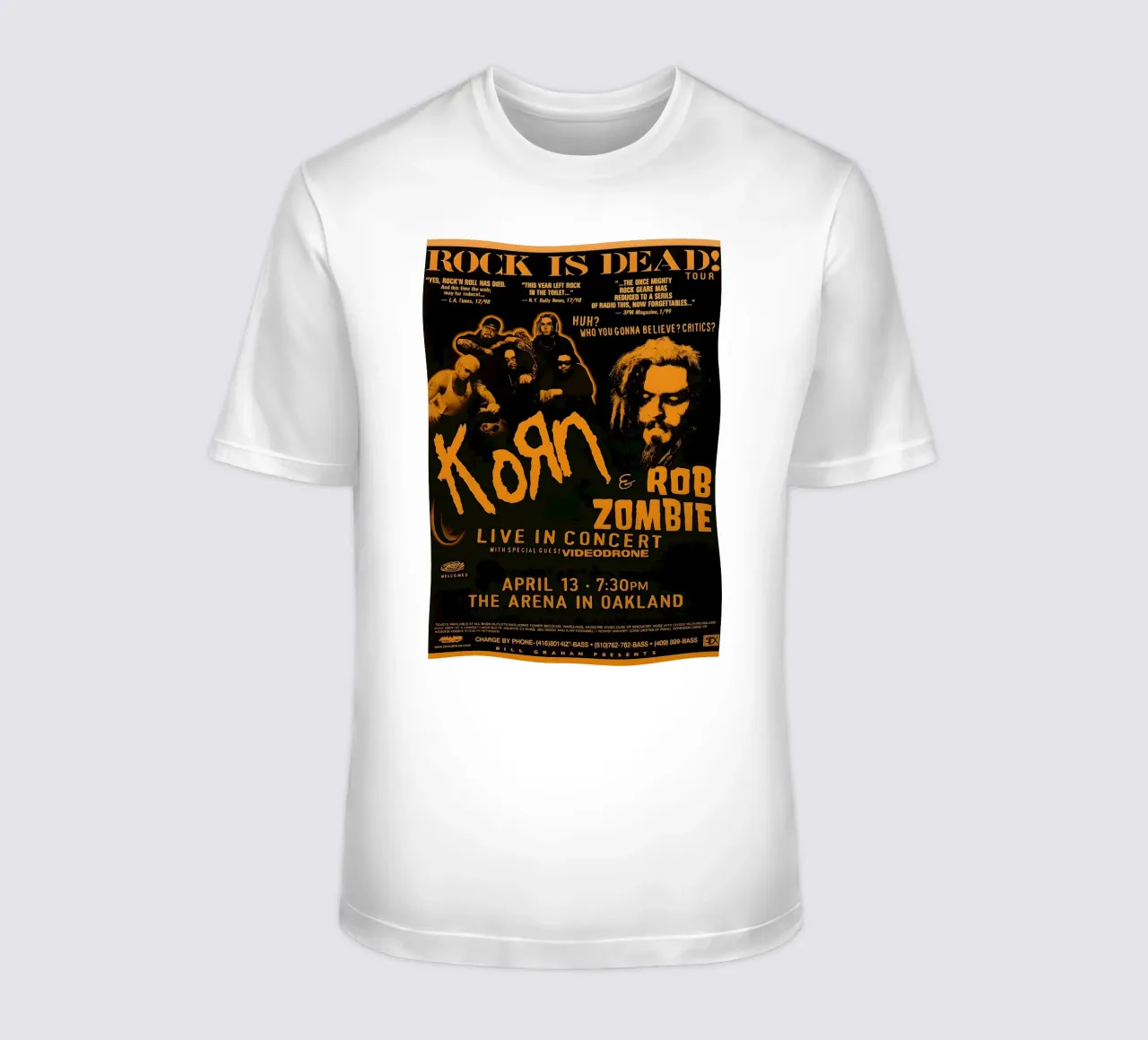 KORN Rob Zombie Poster t-shirt by DGUnder