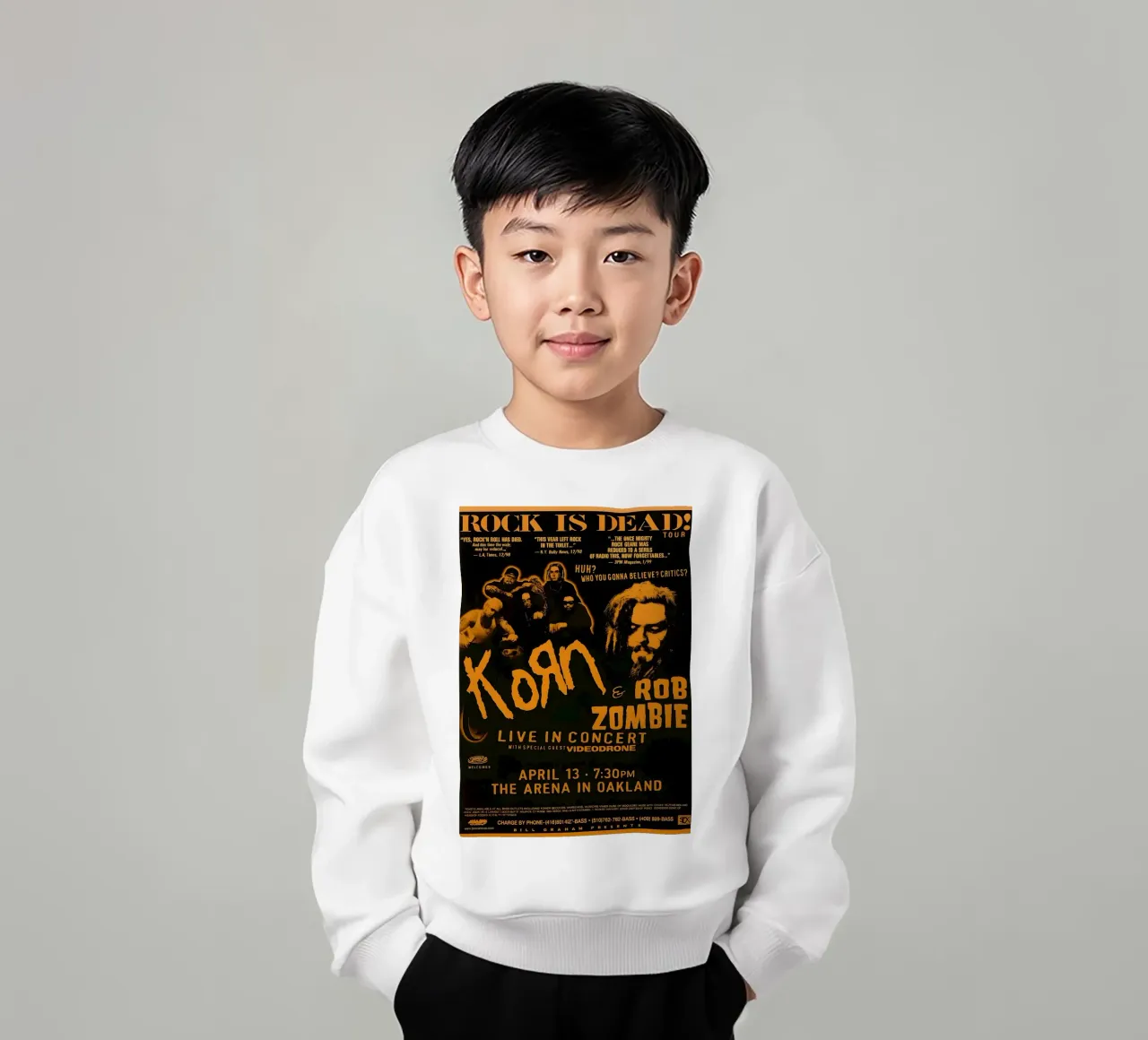 KORN Rob Zombie Poster felpa bambino da DGUnder