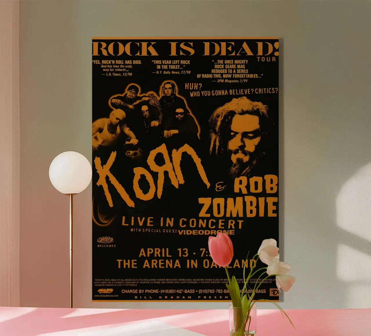 KORN Rob Zombie Poster acrylic glass by DGUnder