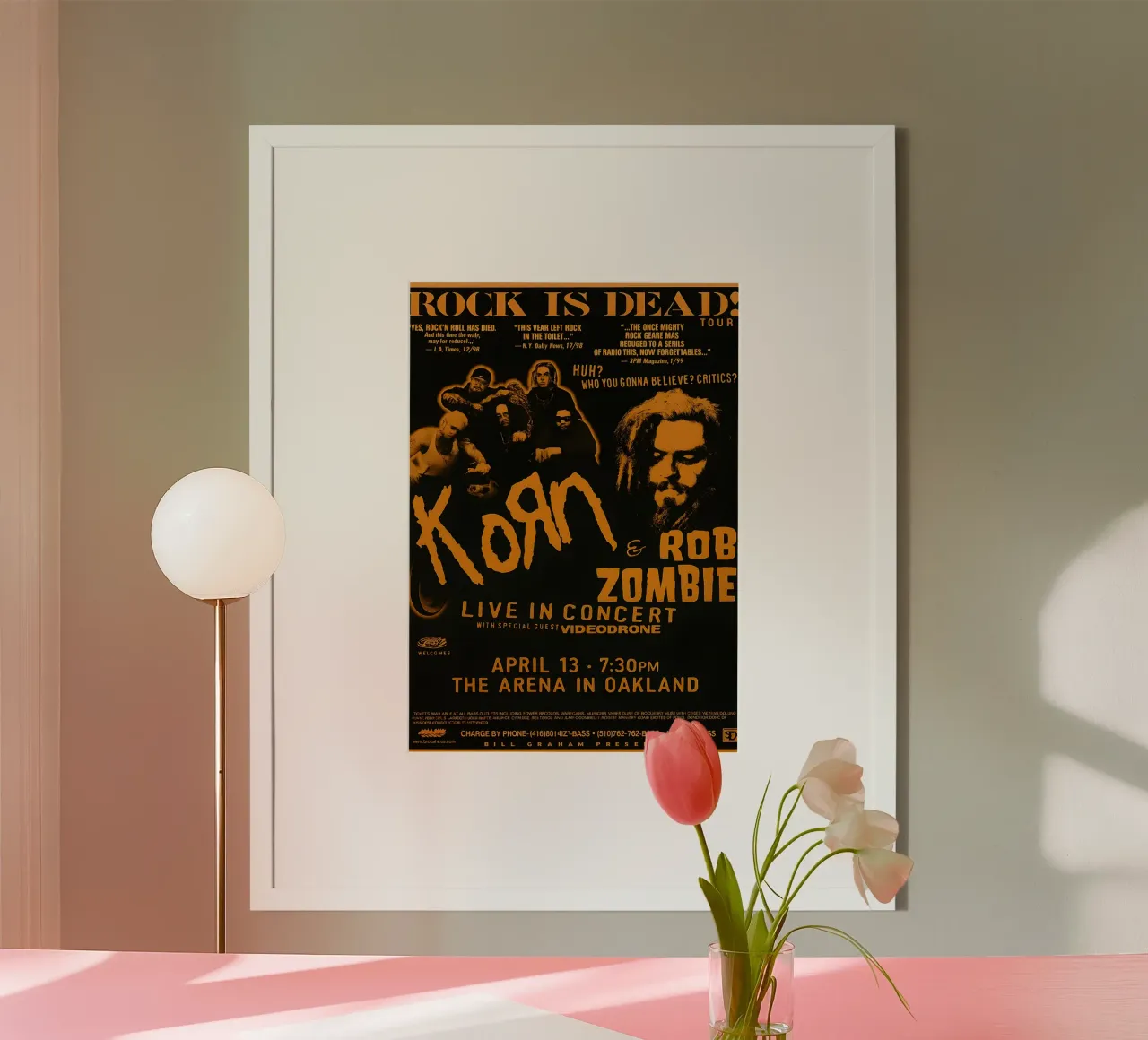 KORN Rob Zombie Poster carta hahnemühle da DGUnder