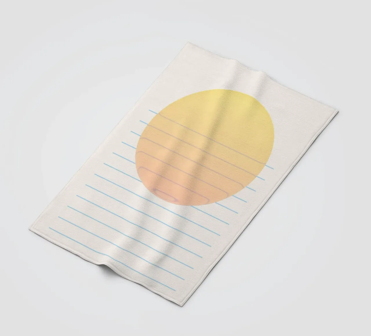 Abstract sunset by the sea fleece blanket by Katja Stehle Design