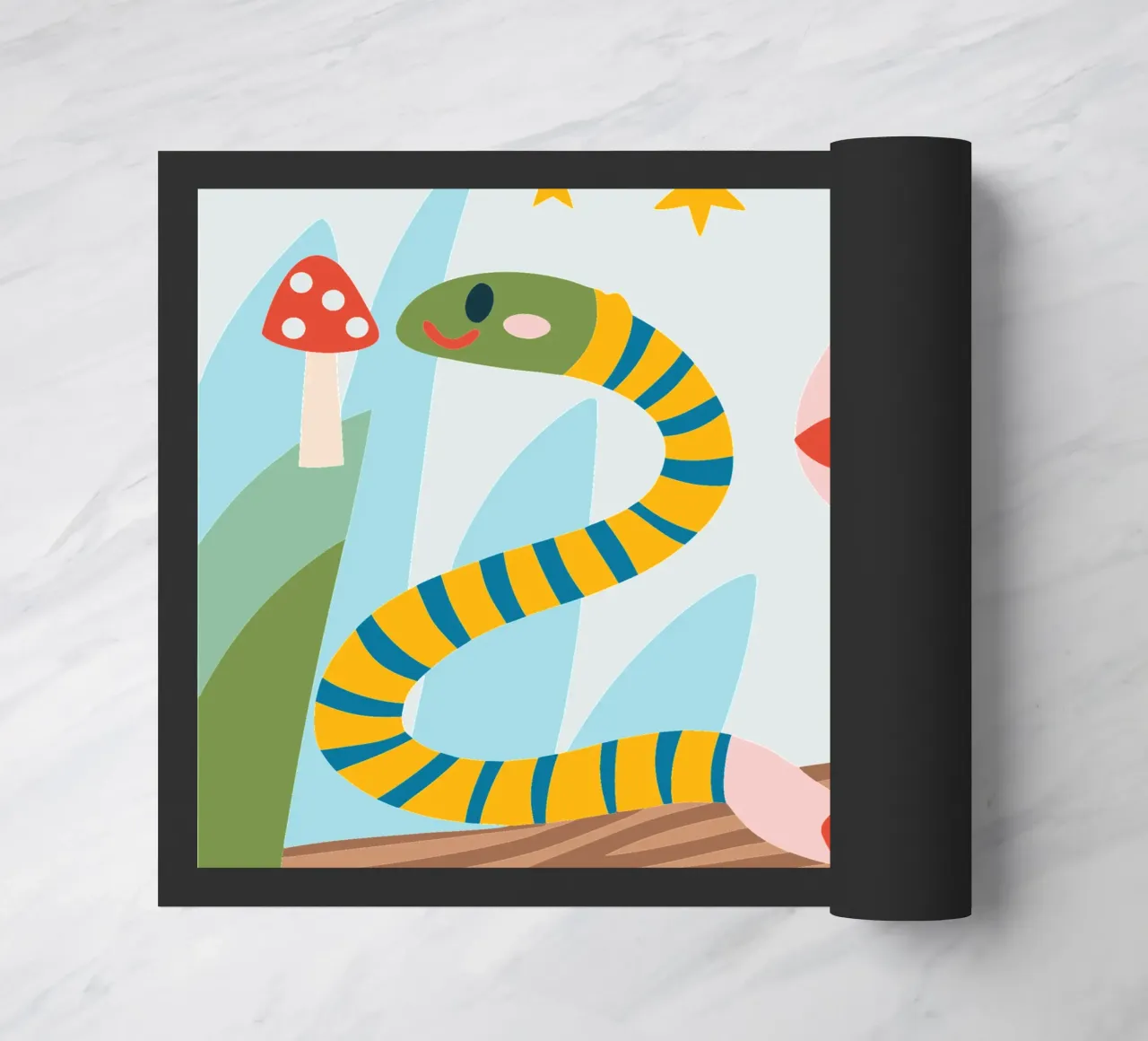 Two Snakes doormat by CUTE ANIMALS
