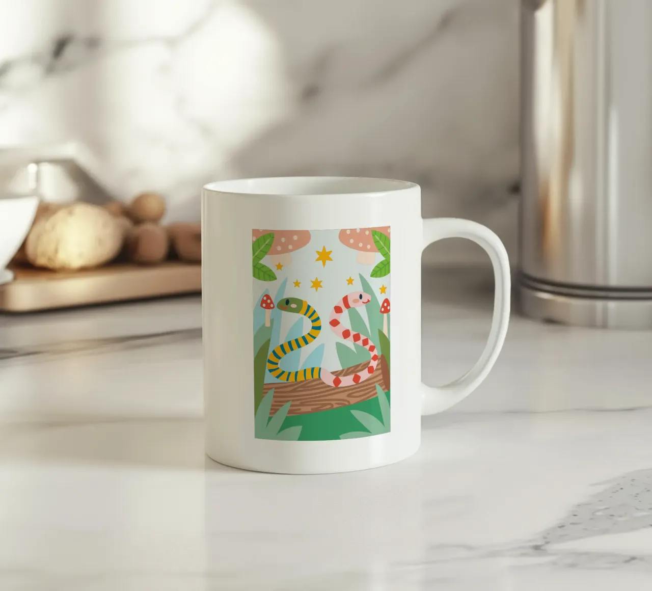 Due serpenti tazza in ceramica da CUTE ANIMALS