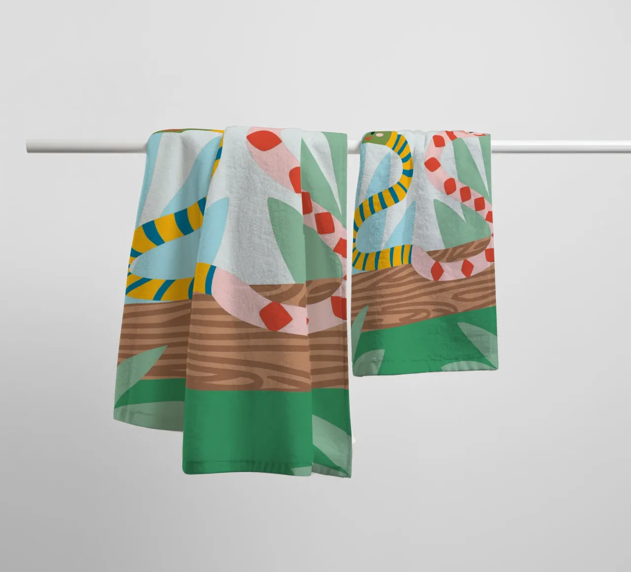 Due serpenti asciugamano da bagno da CUTE ANIMALS
