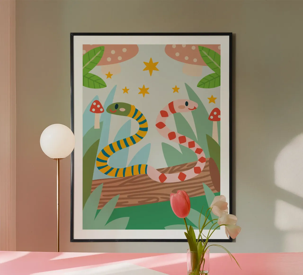 Due serpenti poster da CUTE ANIMALS