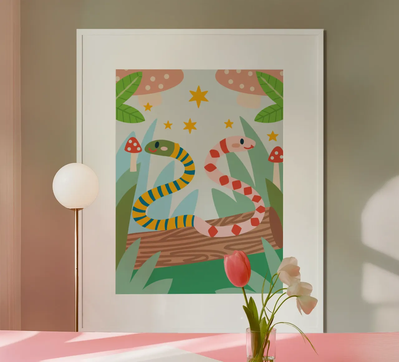 Due serpenti poster da CUTE ANIMALS