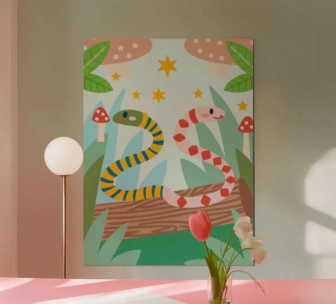 Due serpenti poster da CUTE ANIMALS