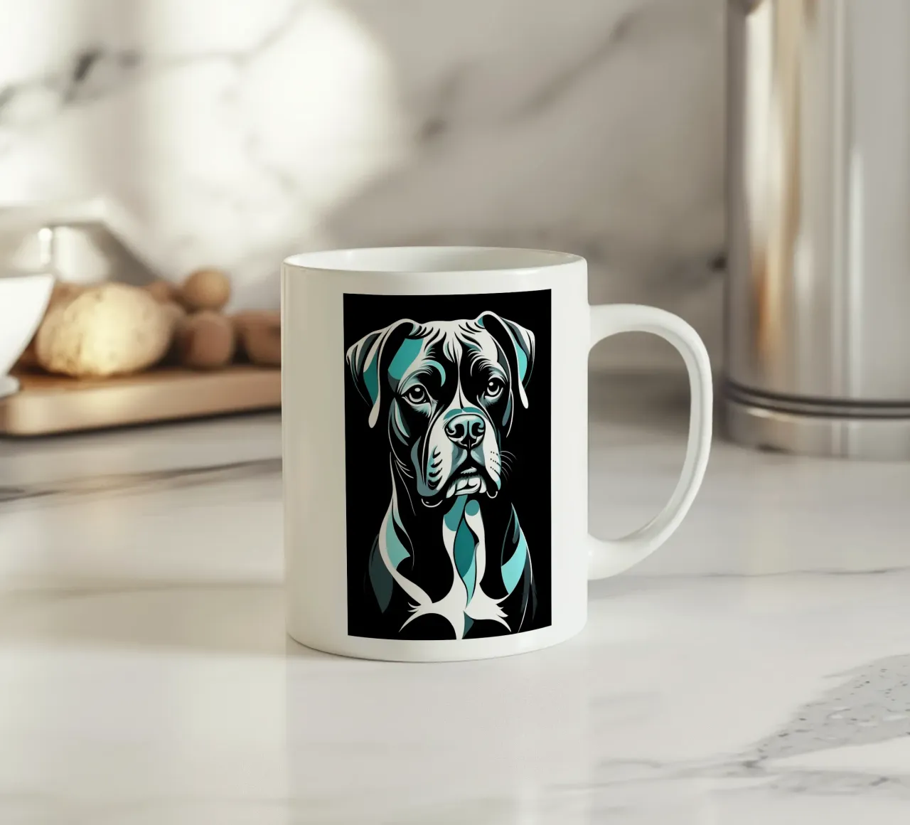 Cane astratto tazza in ceramica da Brayan
