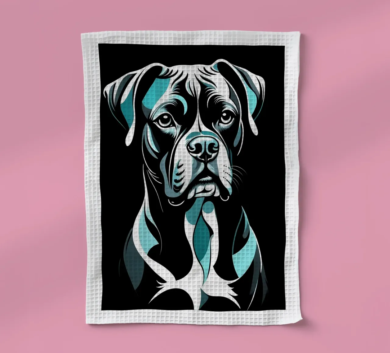 Chien abstrait torchon de Brayan