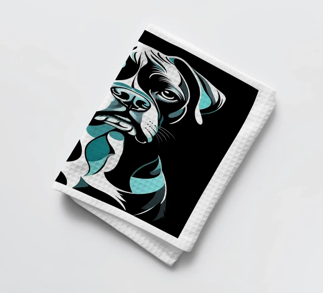 Chien abstrait torchon de Brayan
