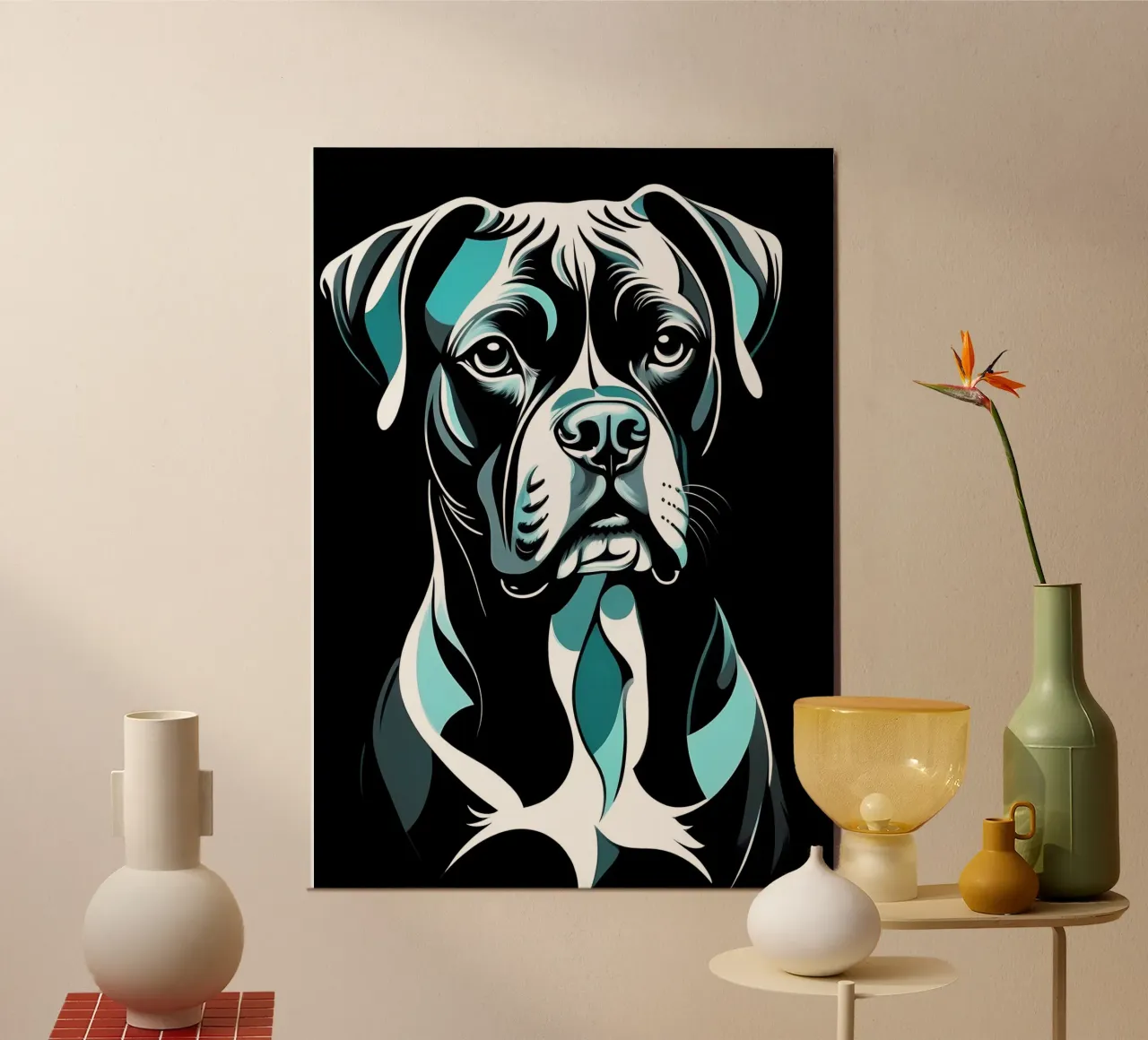 Cane astratto alluminio dibond da Brayan