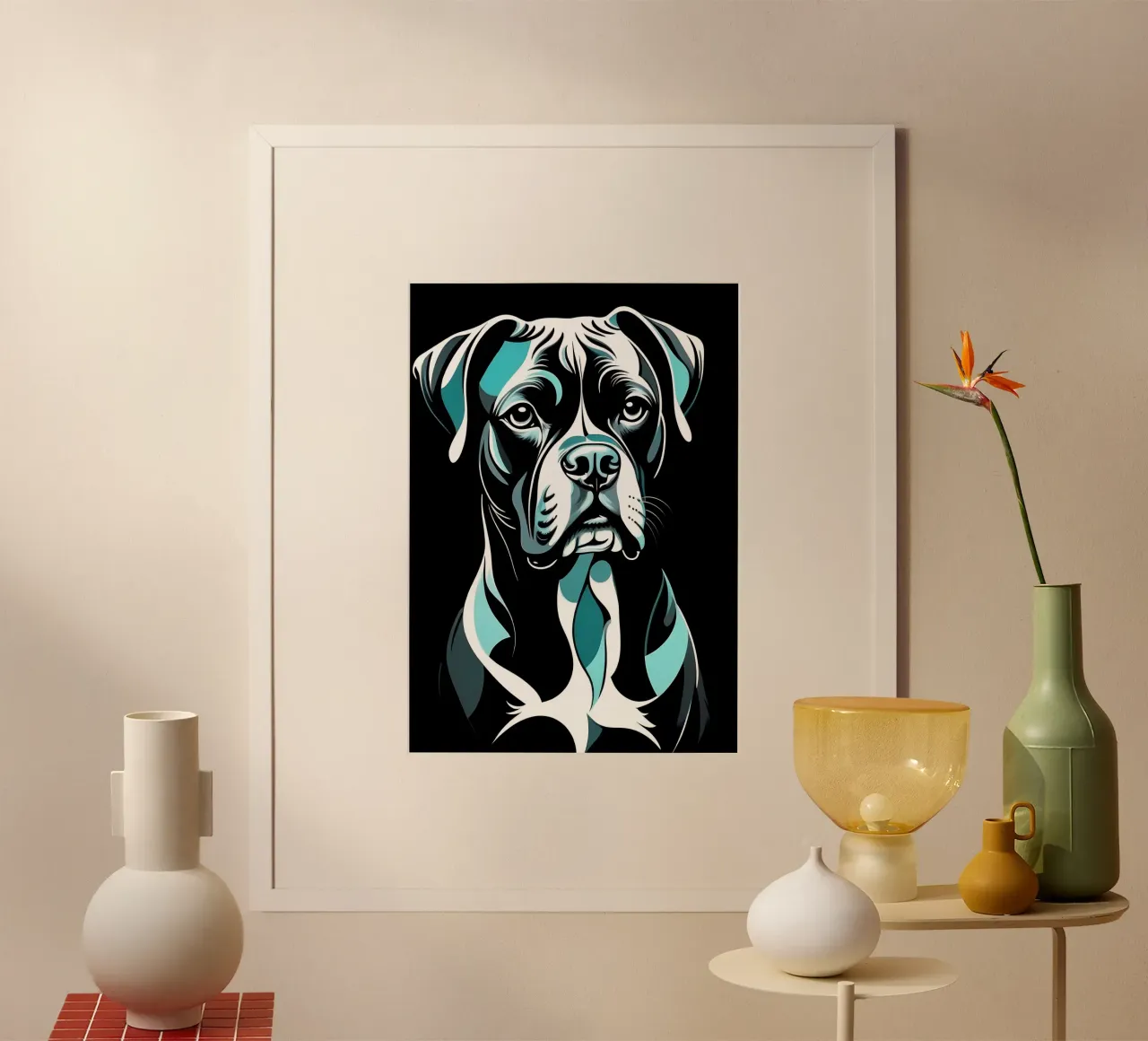 Cane astratto carta hahnemühle da Brayan