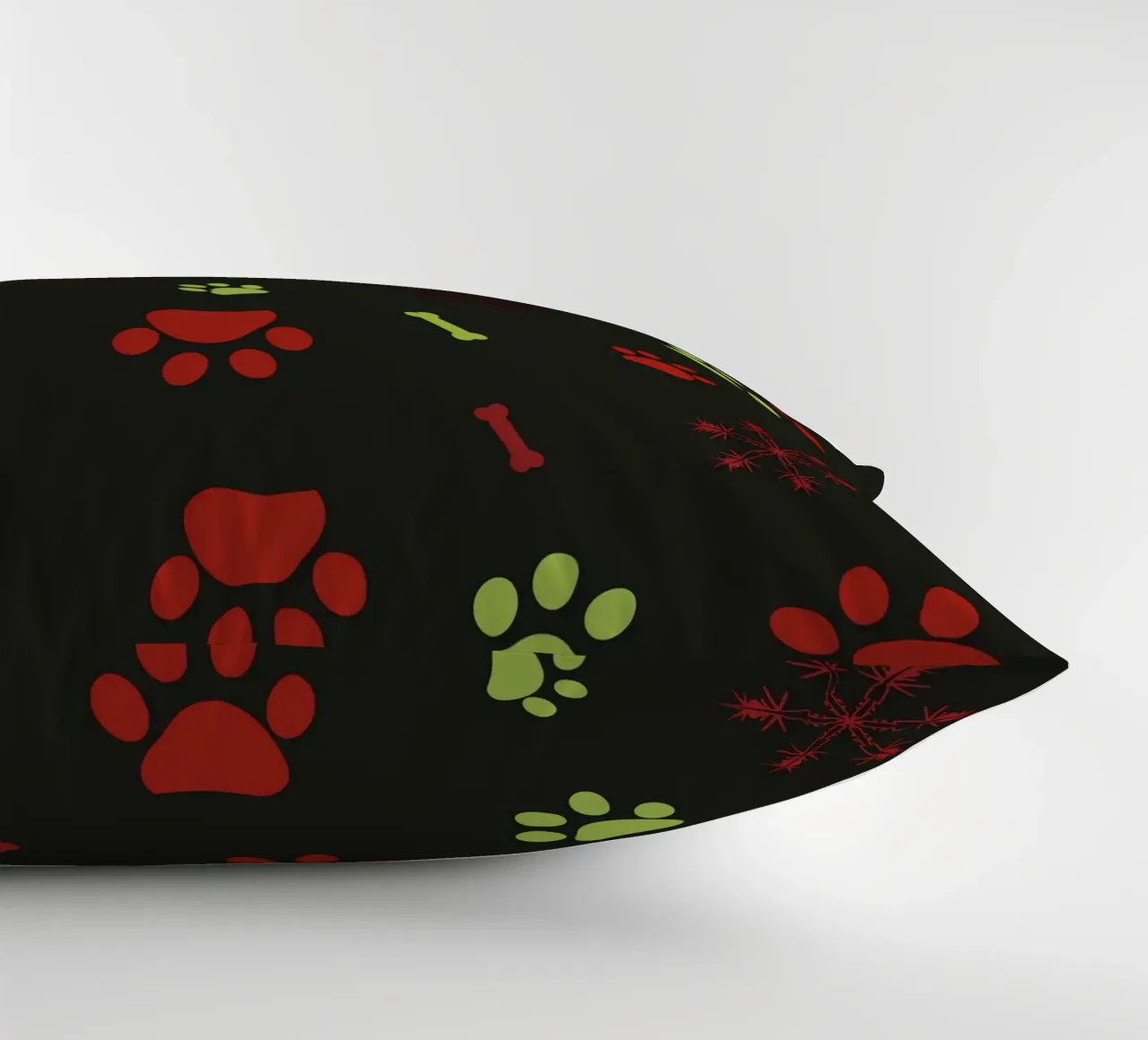 Weihnachten Design nahtlose Pfote druckt Muster Kissen von gulsengunel