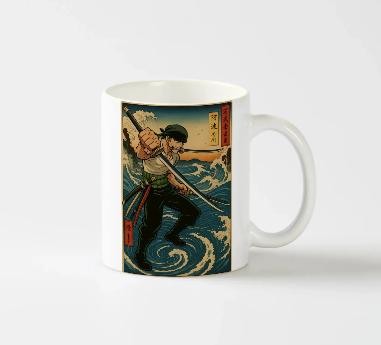 Vintage Roronoa Zoro Japan Art tazza in ceramica da KakiHanryJP
