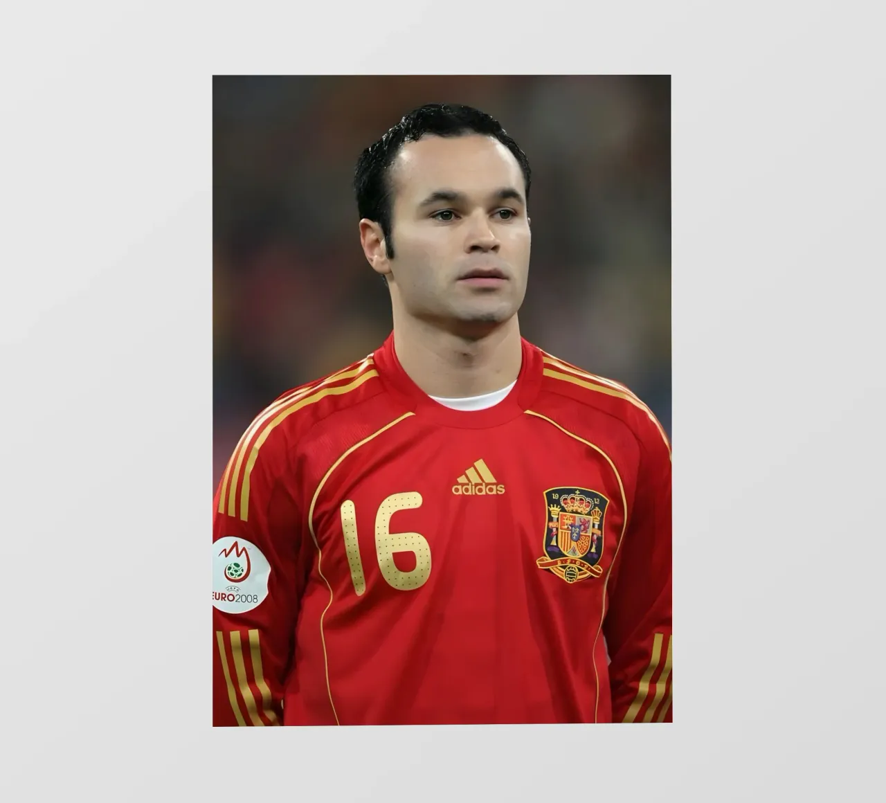 Andrés Iniesta telo in pvc da Low poly art