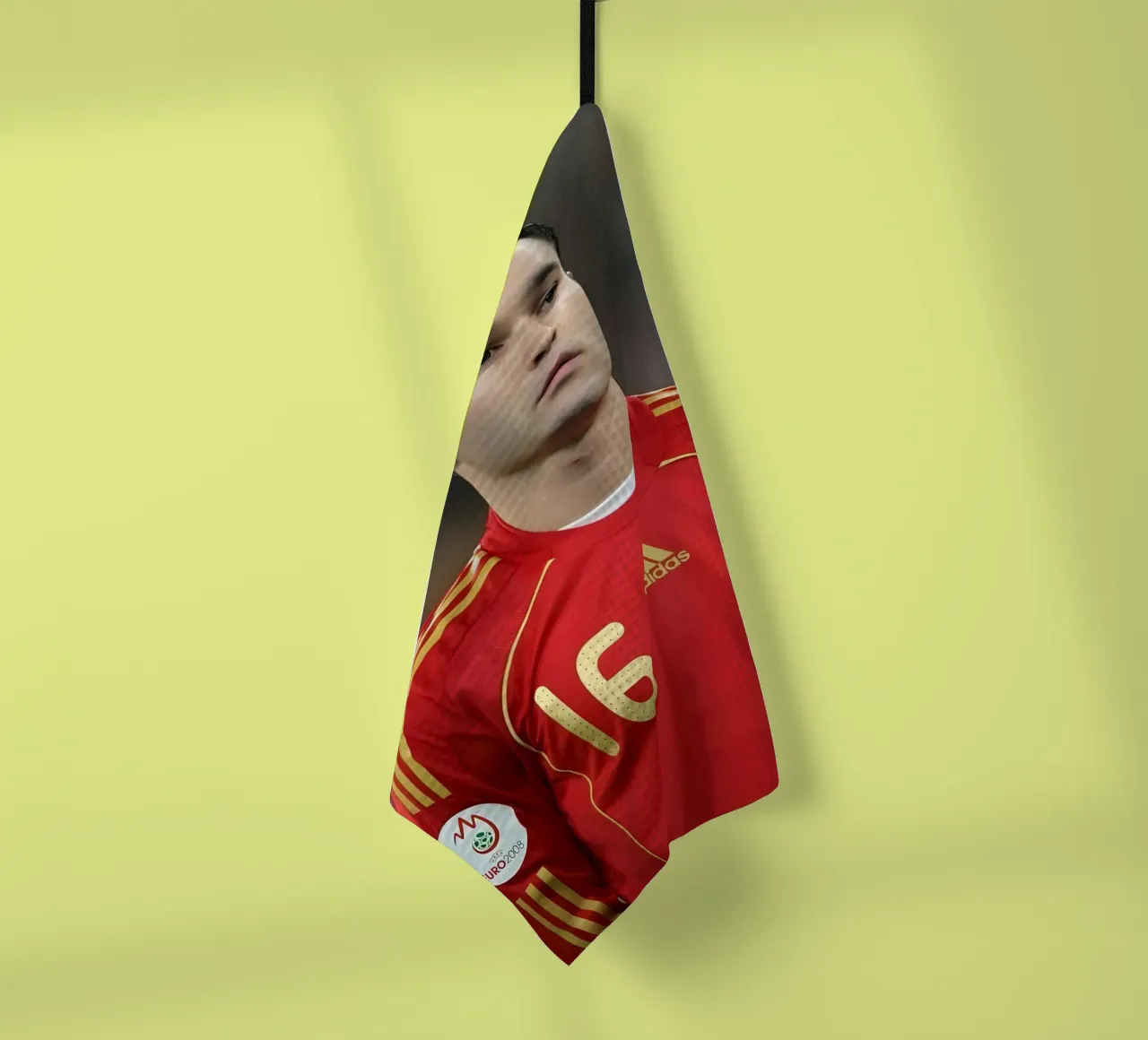 Andrés Iniesta canovaccio da cucina da Low poly art