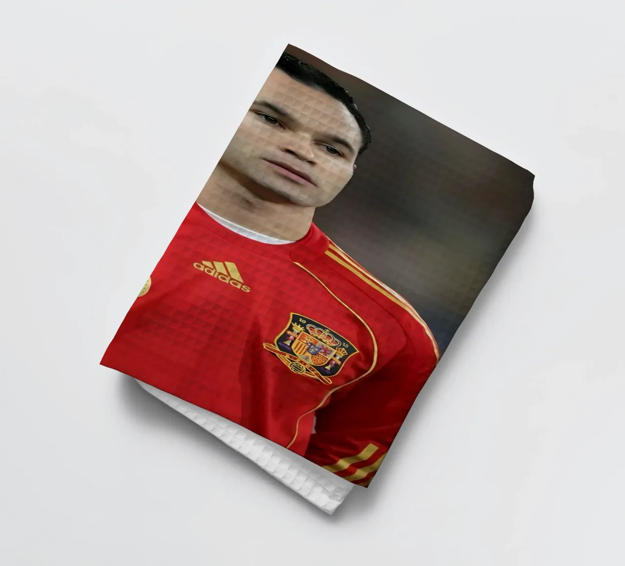 Andrés Iniesta canovaccio da cucina da Low poly art