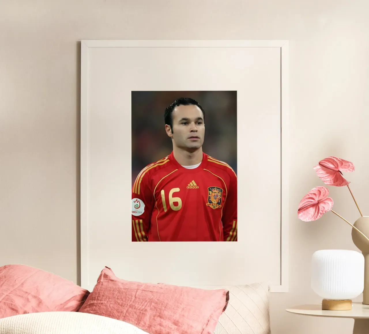 Andrés Iniesta carta hahnemühle da Low poly art