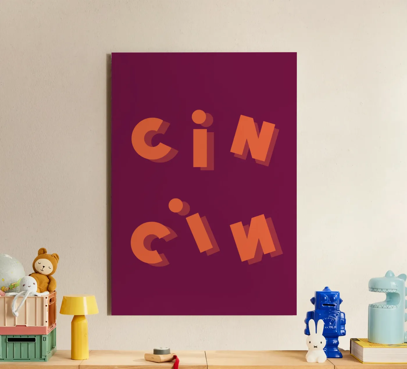 Cin Cin alluminio dibond da studio bassotto