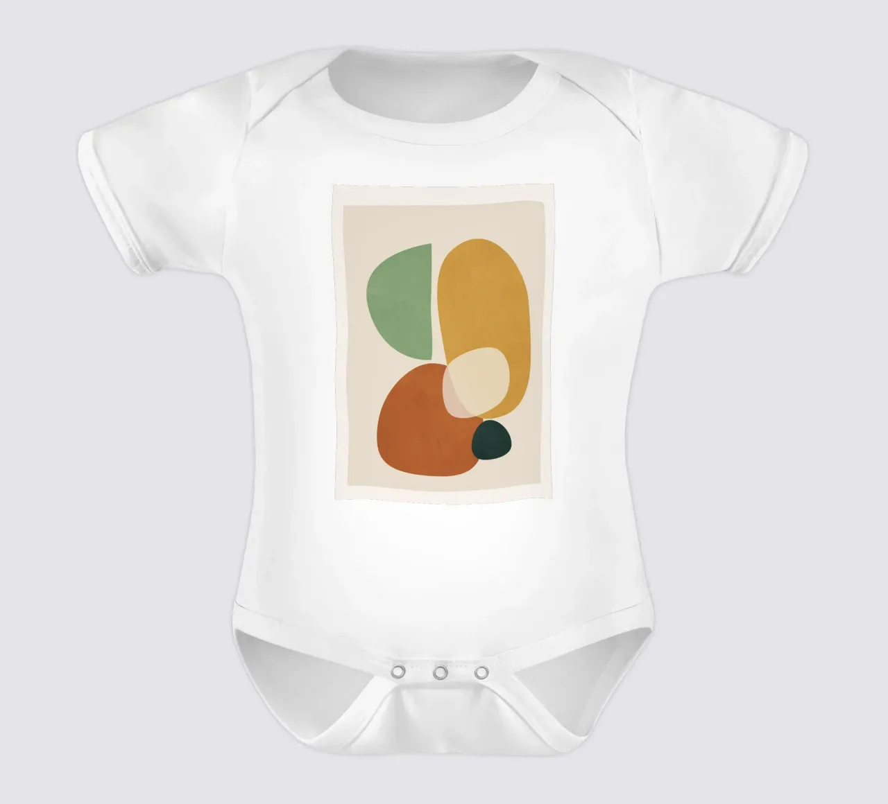 Colorful Abstract Shapes 6 body neonato maniche corte da cityart