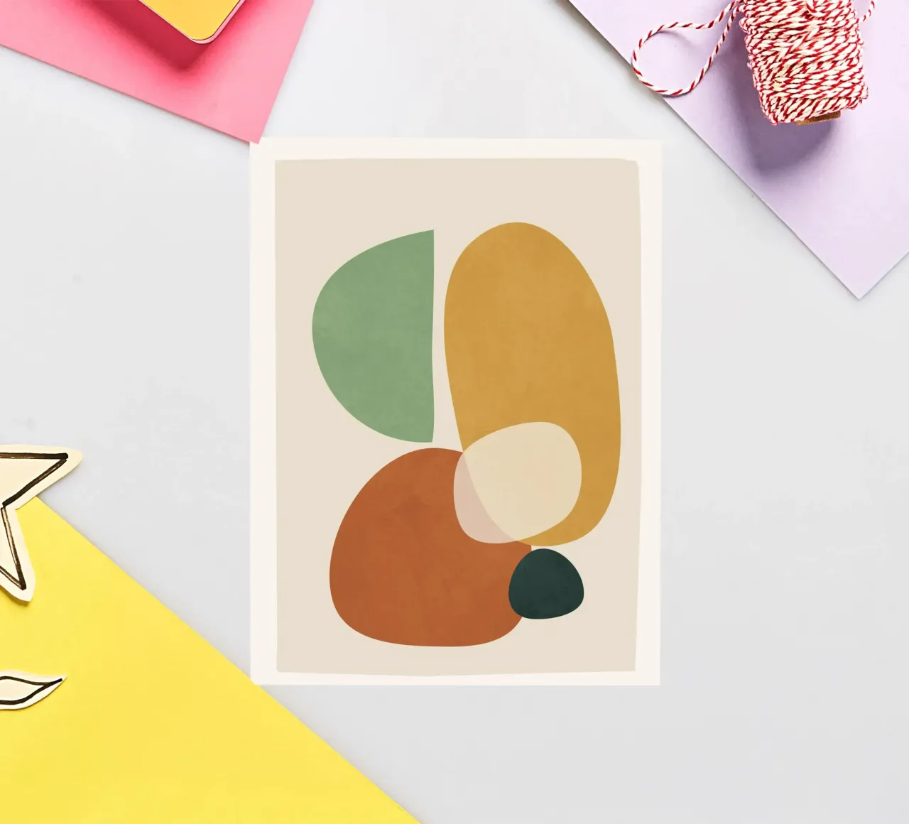 Colorful Abstract Shapes 6 adesivo da cityart