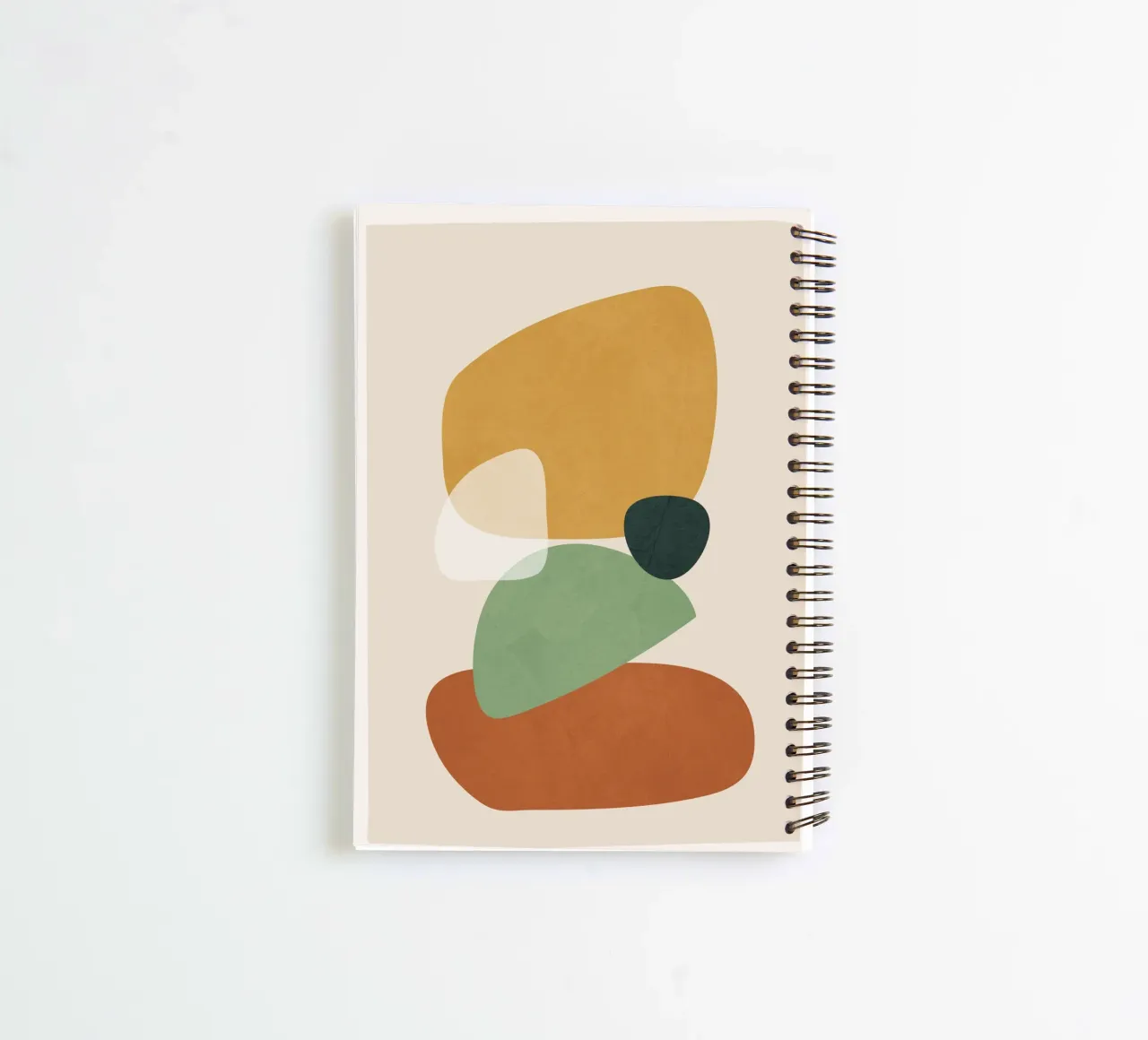 Colorful Abstract Shapes 7 spiral notebook by cityart