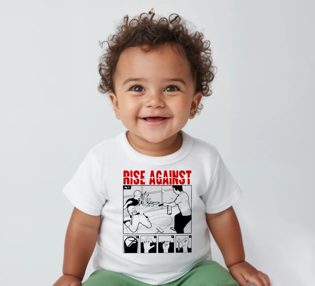 Maglietta Rise Against Essential maglietta neonato da feargod.std