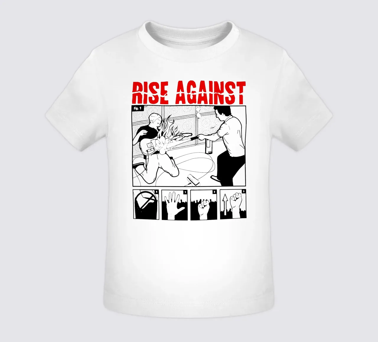 Maglietta Rise Against Essential maglietta neonato da feargod.std
