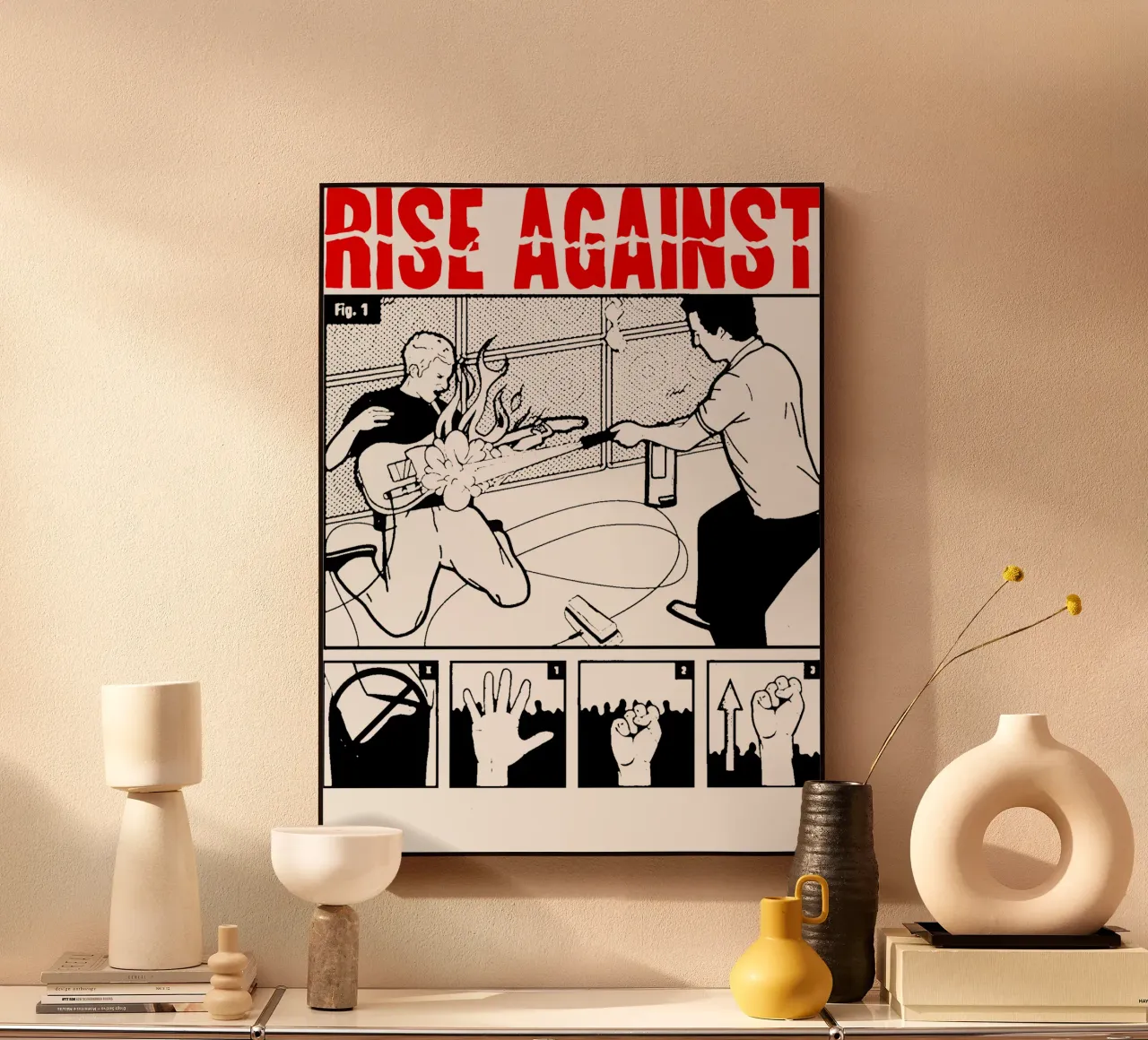 Maglietta Rise Against Essential plexiglass da feargod.std