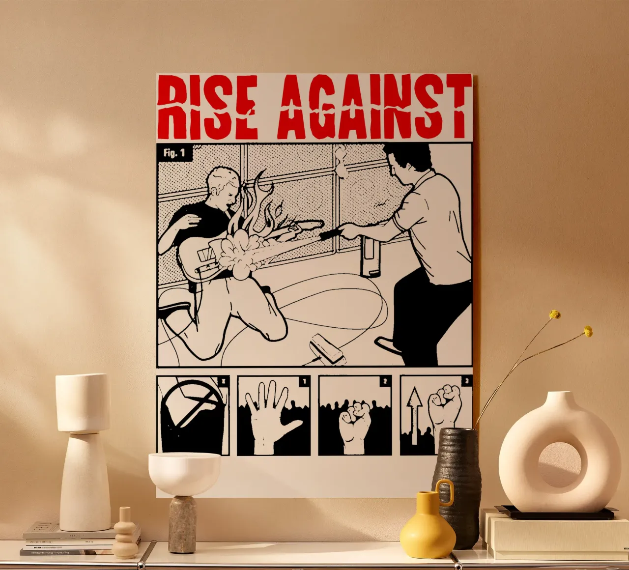 Maglietta Rise Against Essential plexiglass da feargod.std