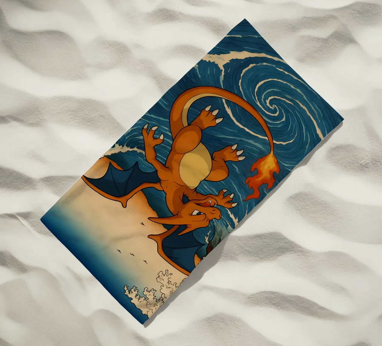 Vintage Charizard Japan Art telo mare da KakiHanryJP
