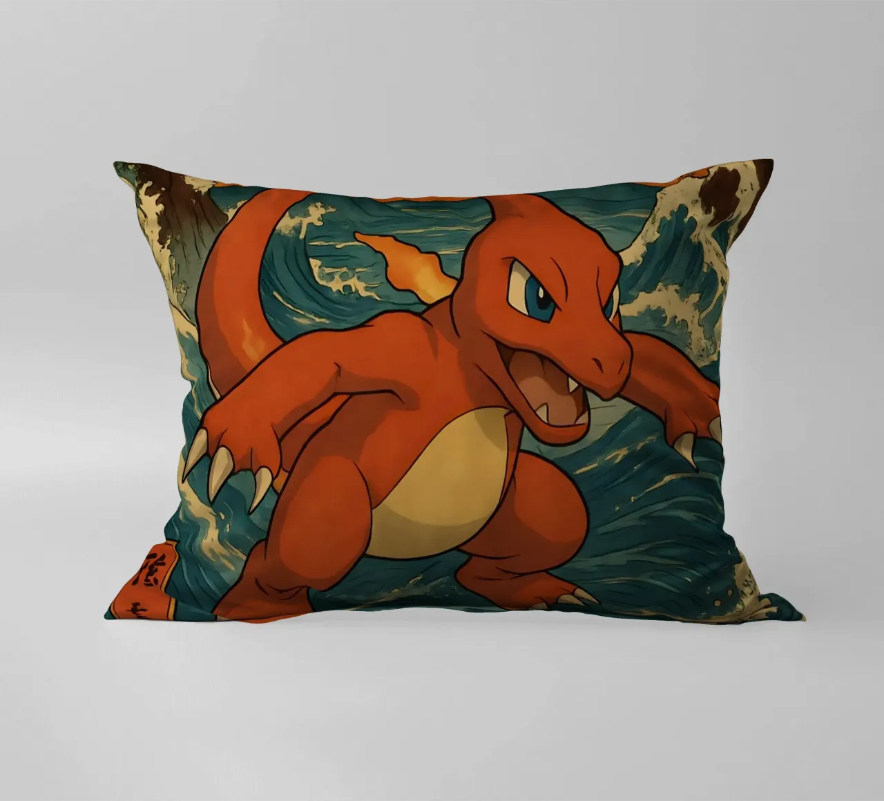 Vinatge Charmeleon Japan Art cuscino da KakiHanryJP