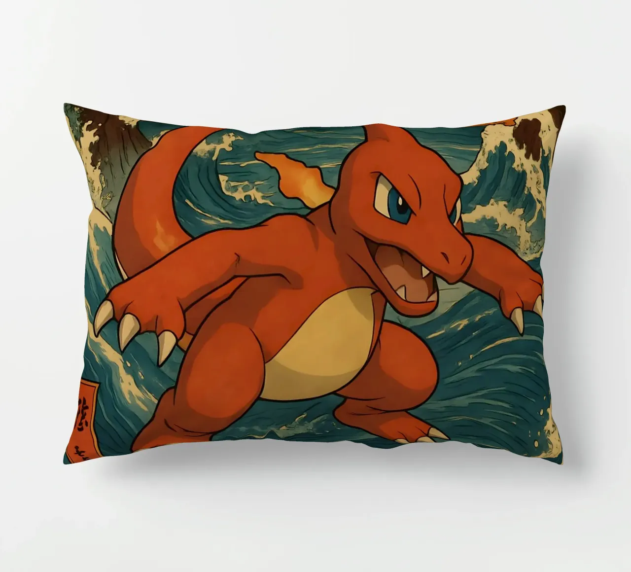 Vinatge Charmeleon Japan Art cuscino da KakiHanryJP