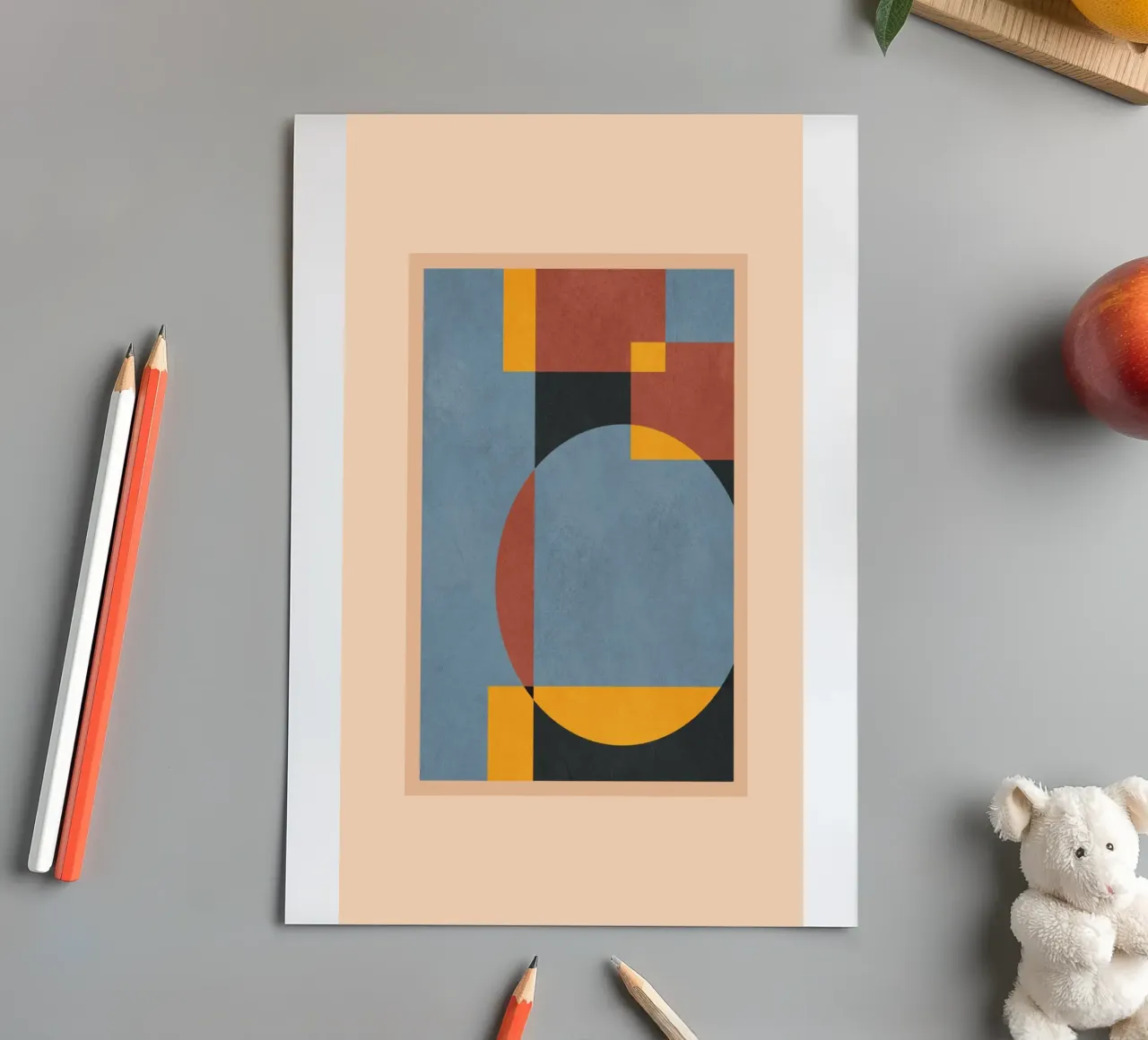 Minimal Geometric Art 1 sticker sheet by cityart