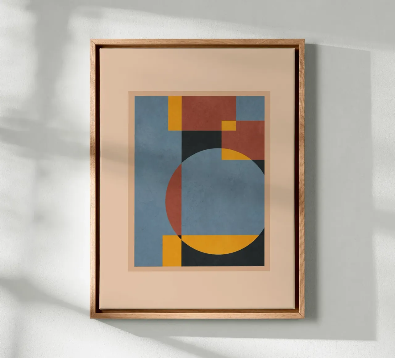 Minimal Geometric Art 1 tela con Cornice a cassetta da cityart