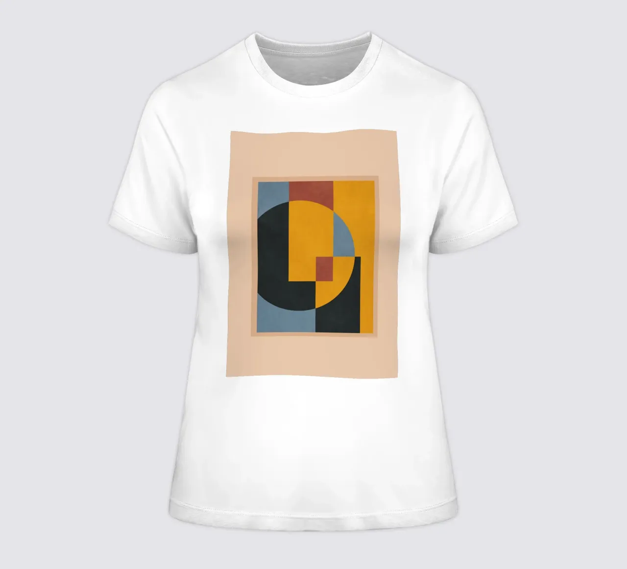 Minimal Geometric Art 2 women's fitted t-shirt by cityart