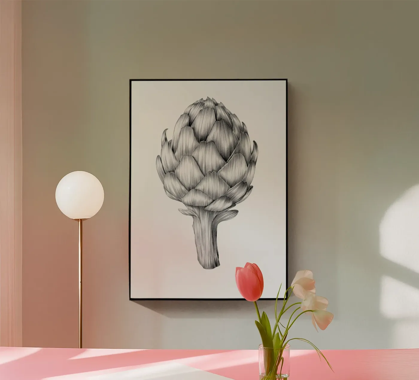 Artichoke plexiglas de Faunesque