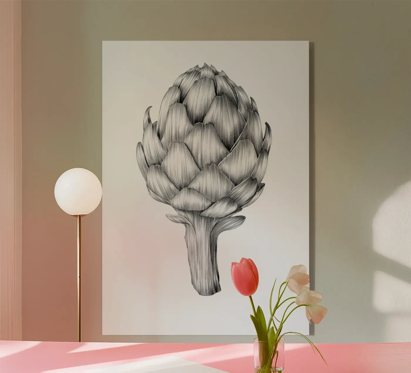 Artichoke plexiglas de Faunesque