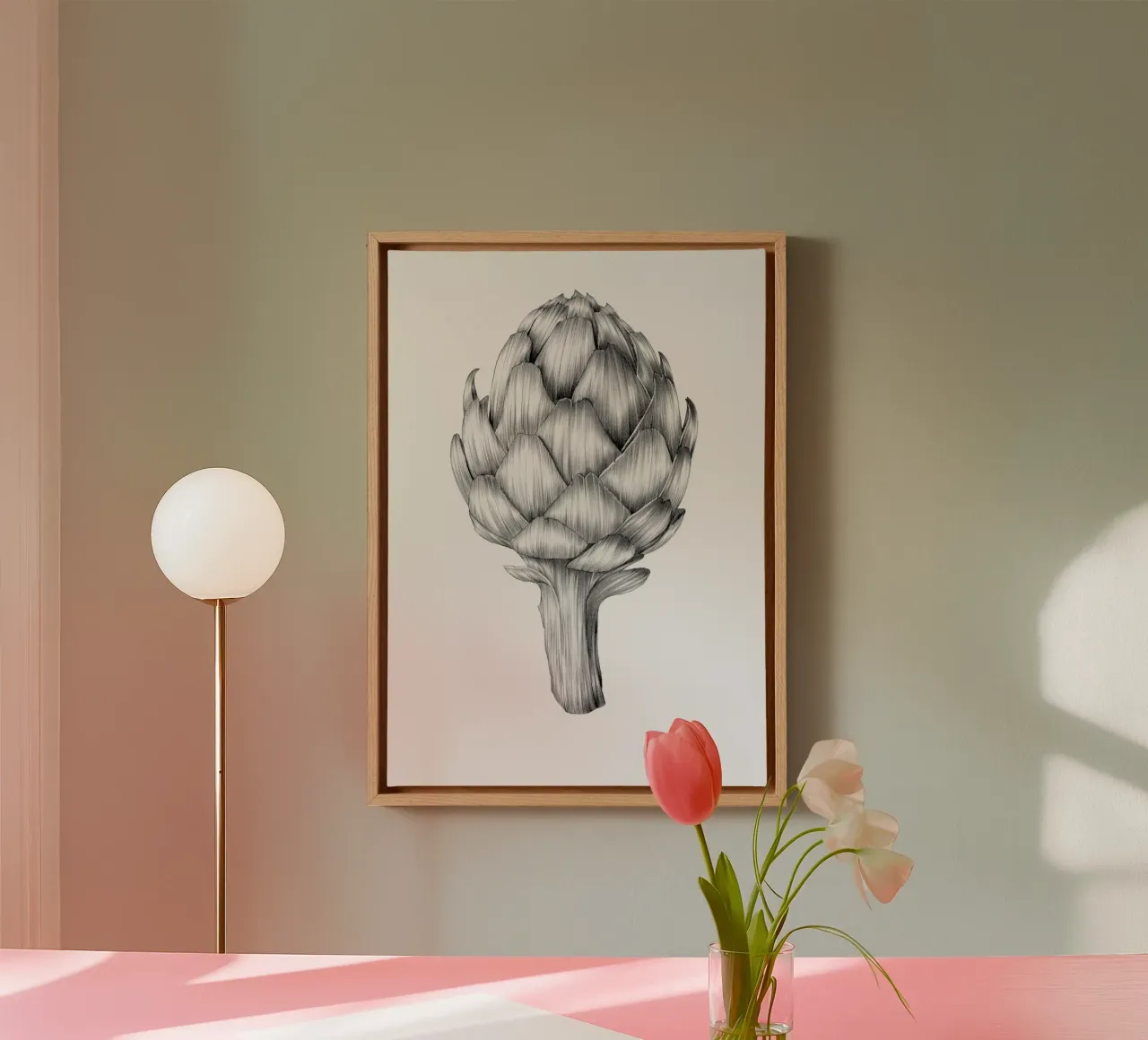 Artischocke Leinwand von Faunesque