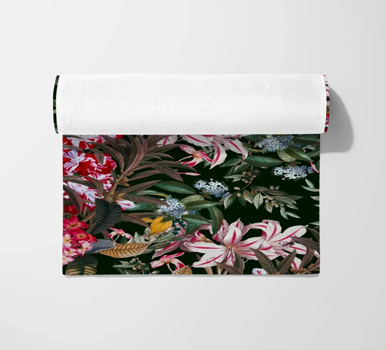 Midnight Garden XXIII beach towel by burcukorkmazyurek