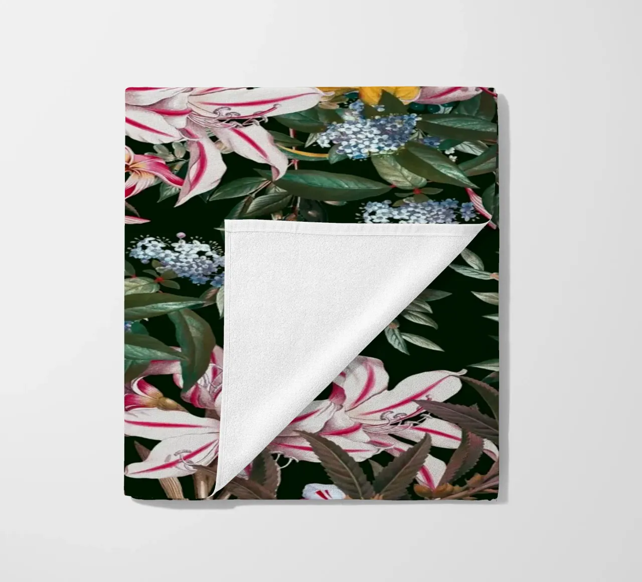 Midnight Garden XXIII beach towel by burcukorkmazyurek