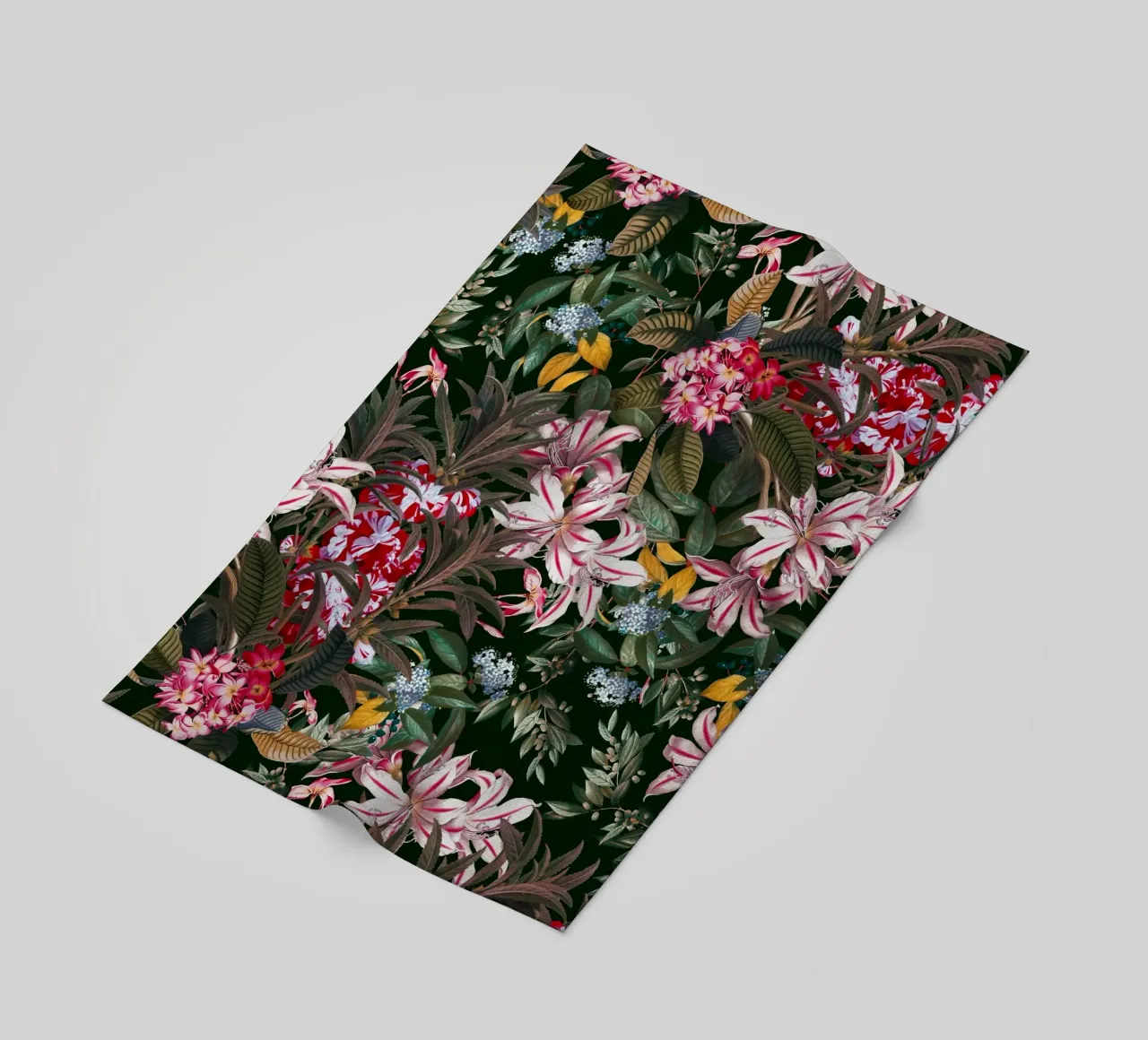 Midnight Garden XXIII beach towel by burcukorkmazyurek