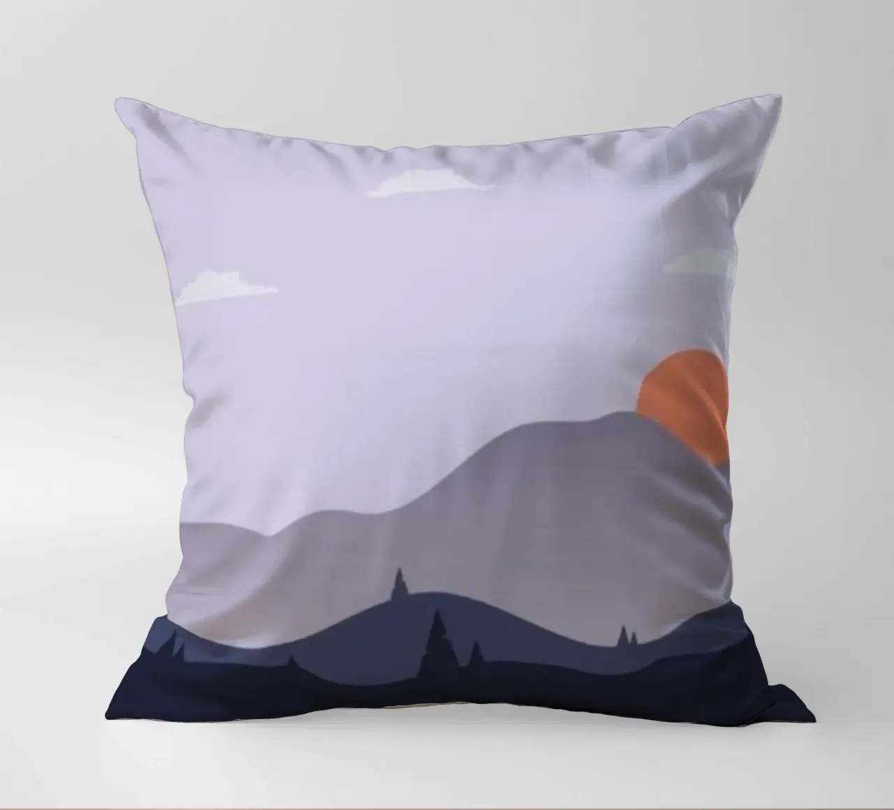 clouds sun hills nature cuscino da twillight