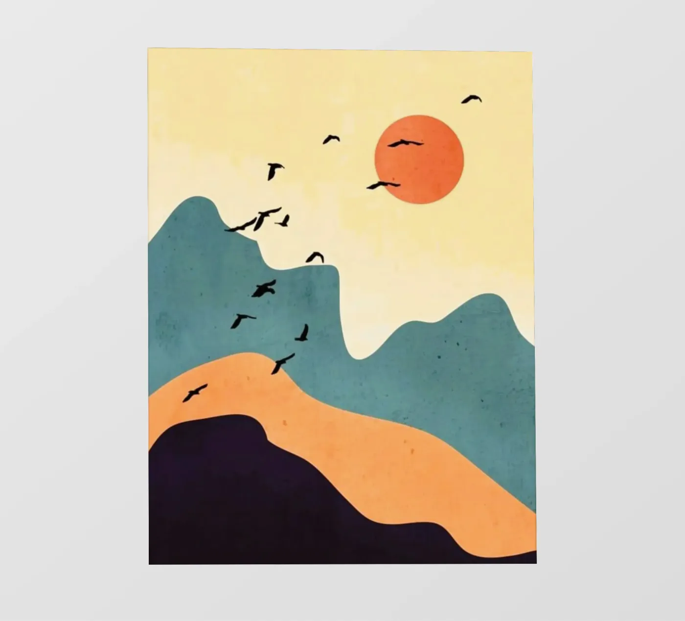 mountains sun pellicola backlit da Histrol