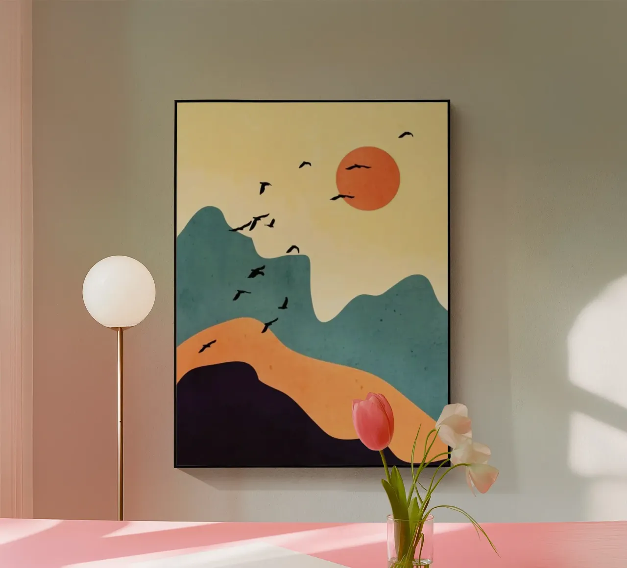 mountains sun plexiglass da Histrol