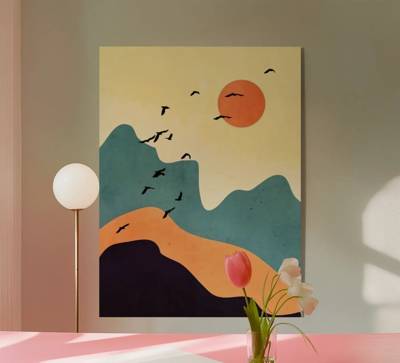 mountains sun Acryl-Glas von Histrol