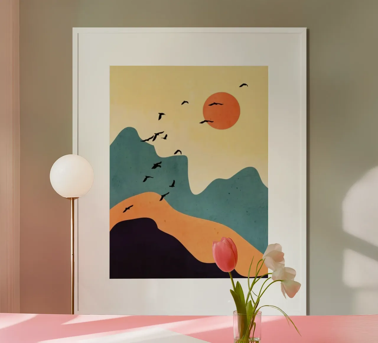 mountains sun poster da Histrol