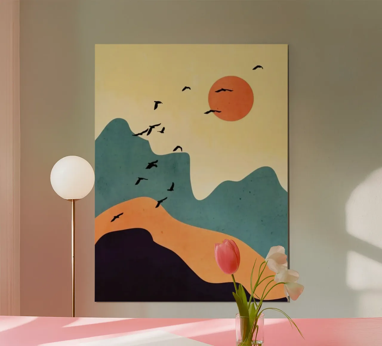 mountains sun poster da Histrol